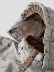 LIL ATELIER Flyverdragt SNOW10 Ultimate Grey Dino